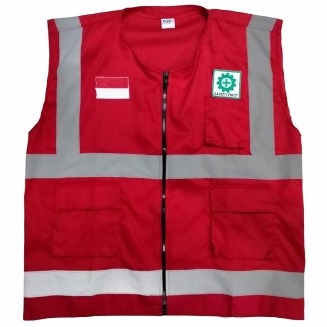 Rompi Safety Drill Merah