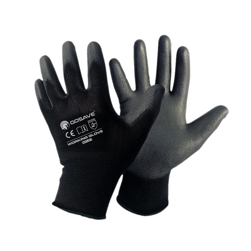 GOSAVE Sarung tangan benang katun warna hitam / WORKING GLOVE HITAM