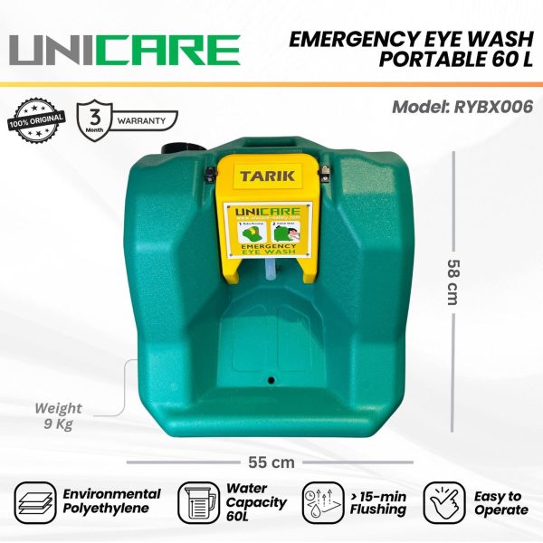UNICARE - Emergency Eye Wash Portable 16 Gallons