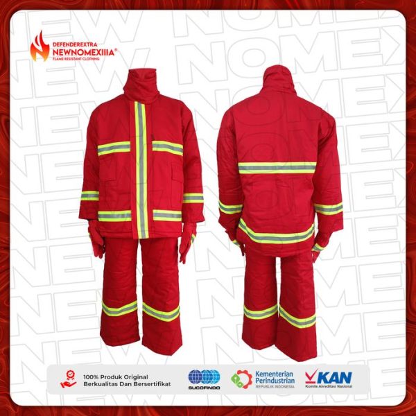 NEW NOMEX IIIA - Baju Pemadam Api Merah