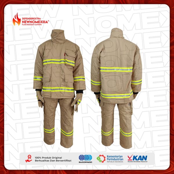 New NOMEX IIIA Baju Pemadam Anti Api Khaki