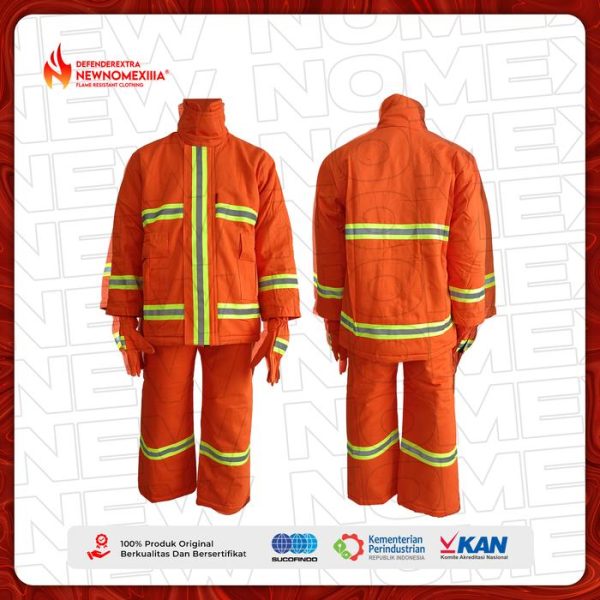 NEW NOMEX IIIA – Baju Pemadam Api Orange 100% Original Firesuit Premium Anti Api Bersertifikat Defenderextra NewNomexIIIA Flame Retardant